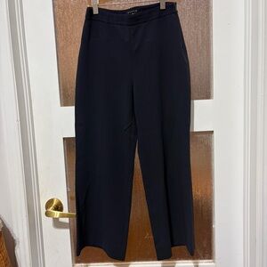 Theory Navy Wide Leg Trousers